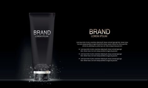 وکتور الگوی محصول آرایشی و بهداشتی طراحی مد برای تبلیغات یا