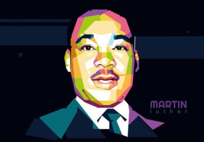 پوستر این پرتره رنگارنگ مارتین لوتر کینگ را ببینید wpap نمونه بسیار خوبی از سبک هندسی این وکتور جدید و رایگان wpap به سبک مارتین لوتر هالیوود در دسترس است