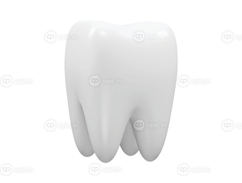 وکتور دندان نماد رندر سه بعدی