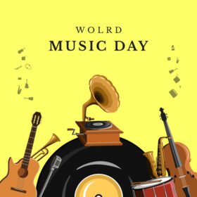 وکتور تصویر برداری روز جهانی موسیقی