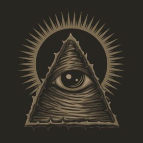 وکتور تصویر یک چشم illuminati برای شرکت یا برند شما