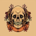 دانلود تصویرسازی سبک ماندالای گوزن با رنگ نئون