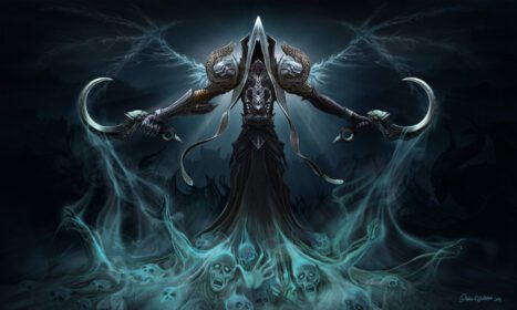 دانلود والپیپر Diablo Reaper of Souls بازی های ویدیویی جمجمه هنر فانتزی هنر بازی ویدیویی