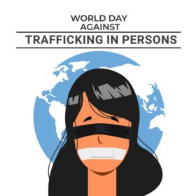 پوستر روز جهانی مبارزه با قاچاق انسان