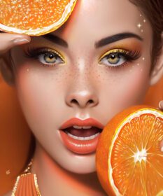 دانلود والپیپرهای دیجیتال تصویرسازی هنر دیجیتال اثر هنری پرتره نقاشی طراحی نارنجی