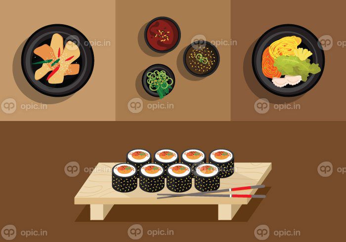 دانلود وکتور گیم‌پاپ وکتور تصویر یک غذای خوشمزه کره‌ای دوست‌داشتنی که برای پروژه‌های مختلف شما مناسب است